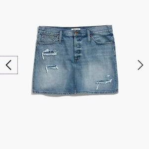 Madewell Rigid Denim Mini Skirt in Glencrest Wash Item k9948 Size 32